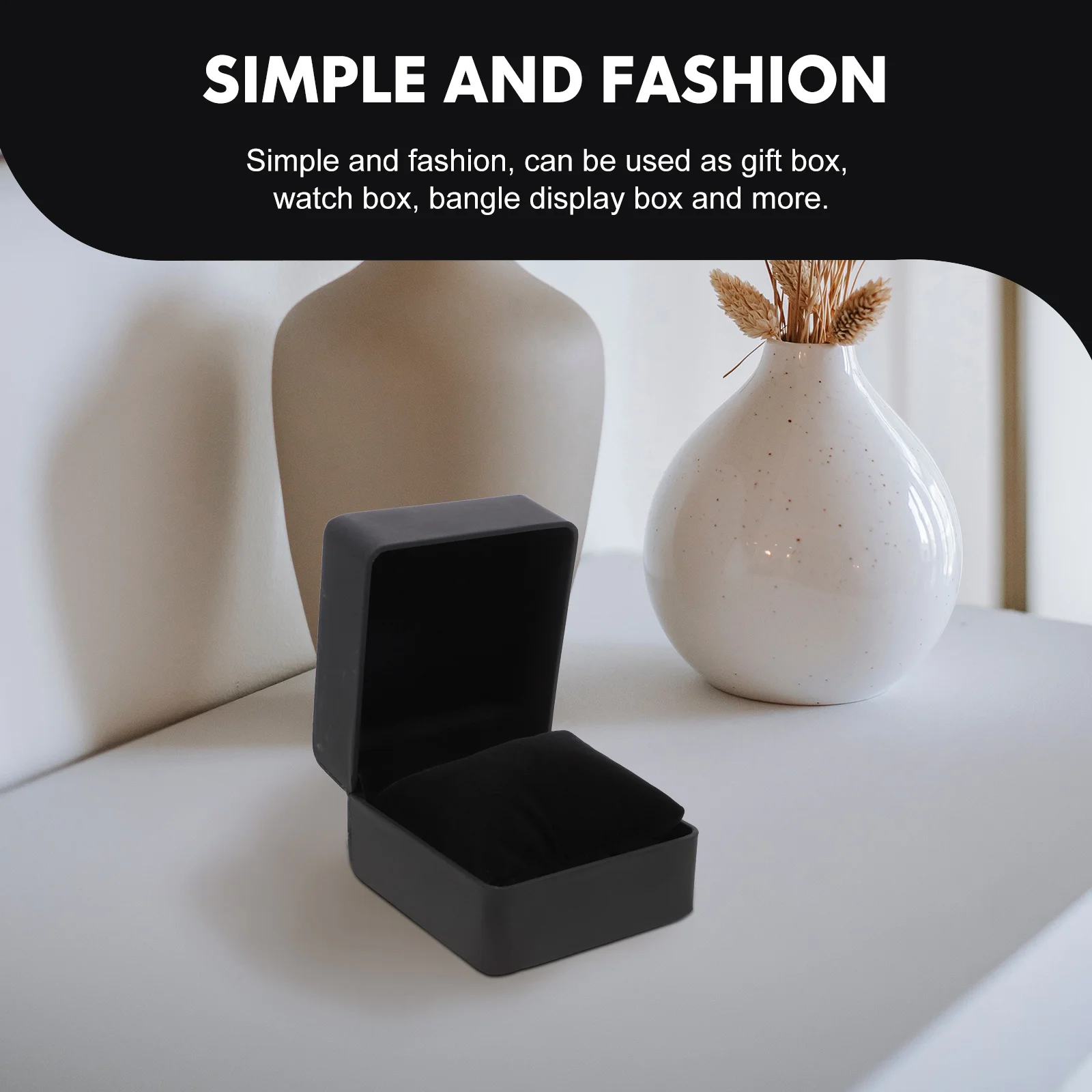 

2Pcs Jewelry Boxes Multi-Function Watch Cases Portable Storage Supply Household Jewelry Organizers Travel Watch Boxes