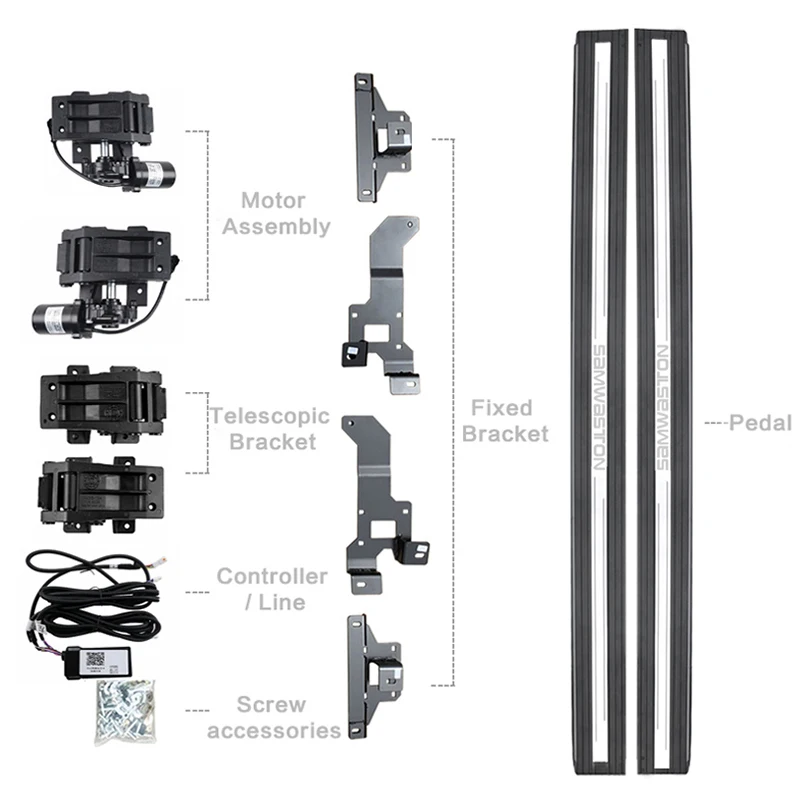 Cc CarAutomatic Electric Power Neon Led Light Side Step Running Board for ROEWE RX5 2019-2025
