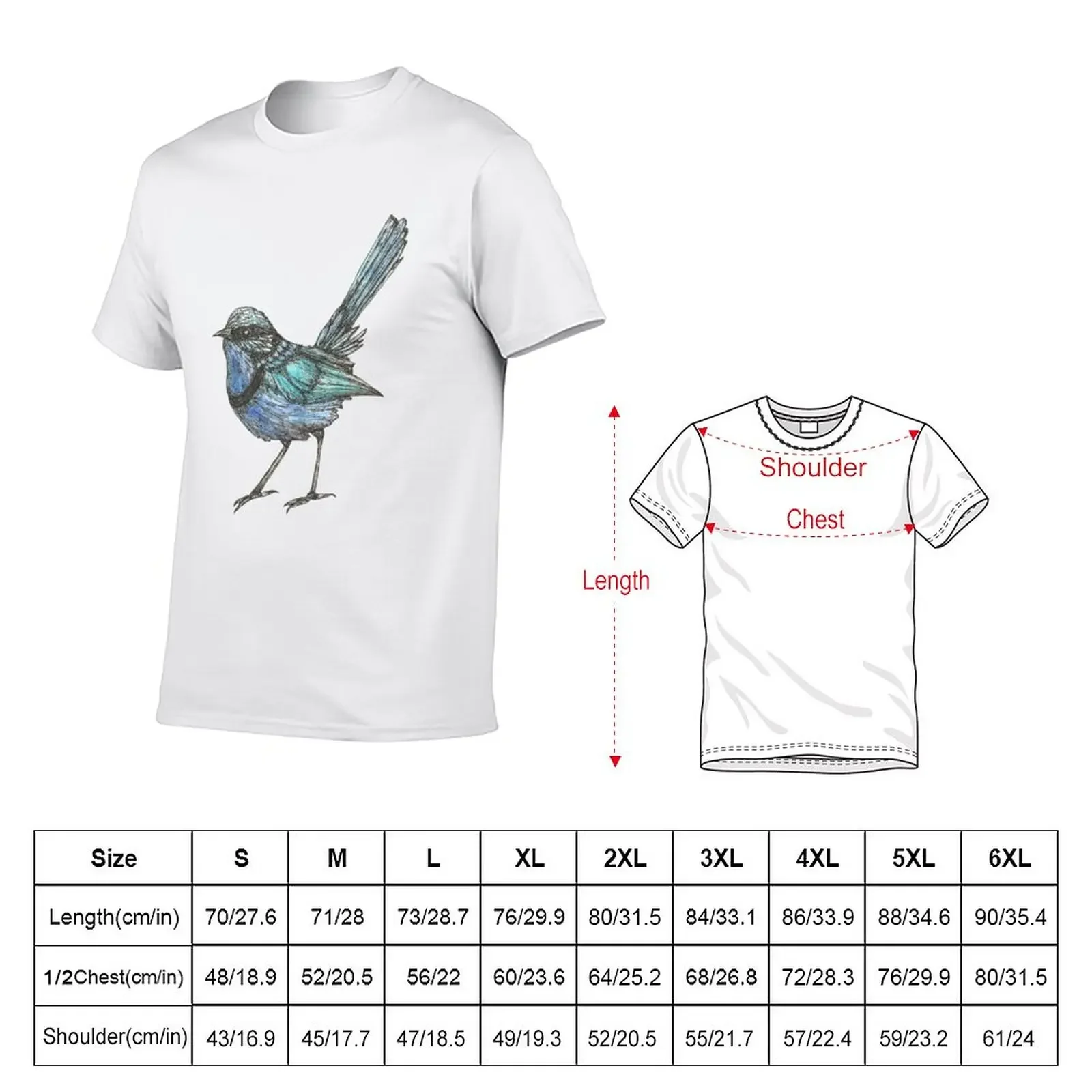 Splendid Fairy Wren T-Shirt blanks oversizeds mens graphic t-shirts