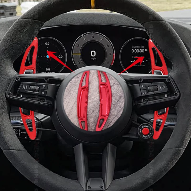 

Car Steering Wheel Shift Paddle for Porsche Panamera Macan 971 718 911 Cayenne Boxster Gear Extend Shifters Sticker DSG