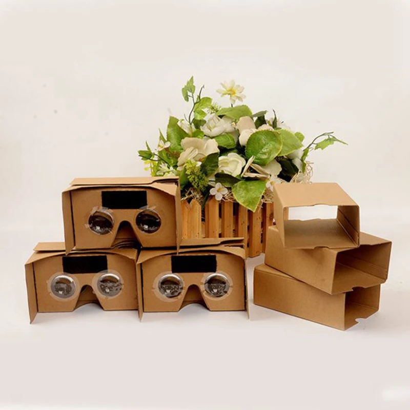 

6 шт. 3D-очки для Google Cardboard V2 VR Valencia 4,5-6 дюймов смартфон + повязка на голову