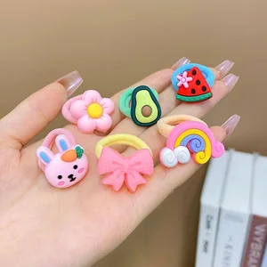 Elastisch für Kinder, elastische Mädchen, hoch elastische, langlebige Haarzubehör, kleiner Scrunchie 8 Hauptverkauf Banda Gard - №3