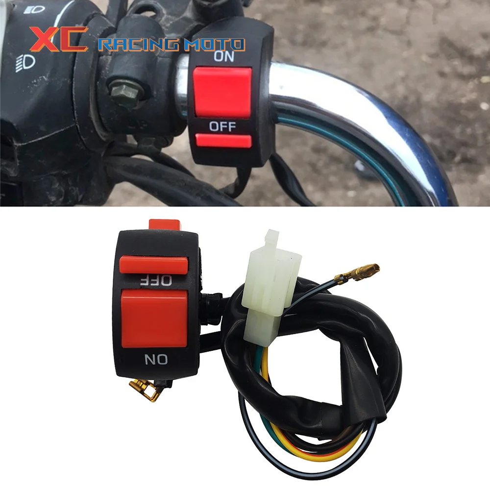 

Motorcycle Ignition Start Kill Switch ON-OFF Control Switch 7/8" 22mm Handlebar Universal For Honda Kawasaki Yamaha Suzuki Kayo