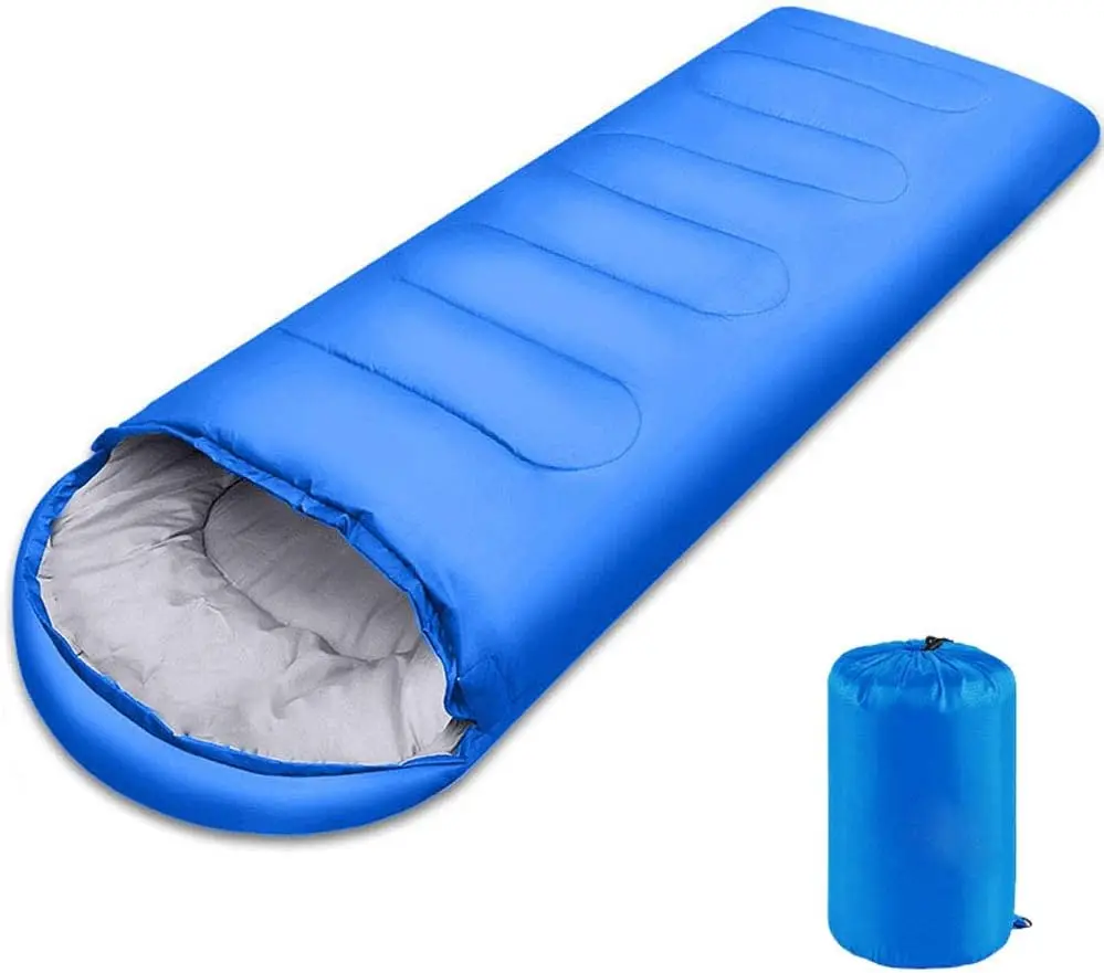 Envelope with Cap Sleeping Bag, Spring Summer Autumn Outdoor Travel Bag, Adult Camping Single Sleeping Bag 210*75CM 5-20 Degree image 2