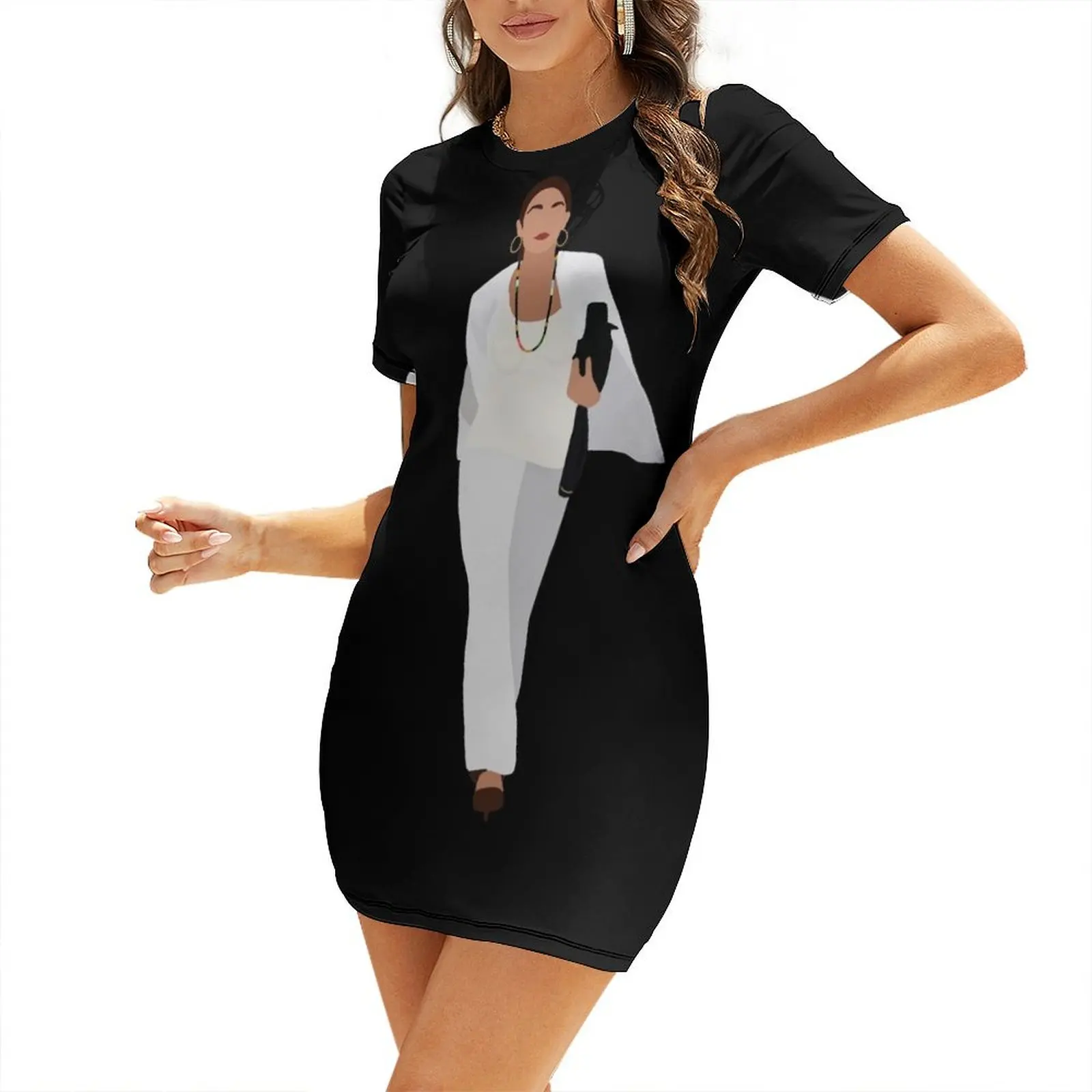 

AOC Short-Sleeved Dress Women's dresses Woman clothing long dress women summer luxury evening dress woman for wedding