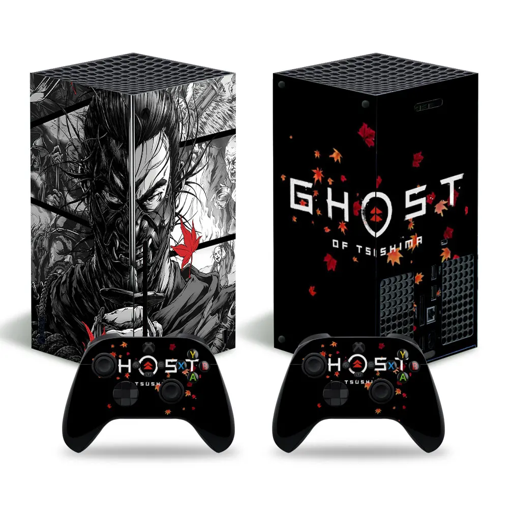 Ghost For Xbox Series X skórka naklejka na Xbox Series X skórki pcv na Xbox Series X naklejka winylowa nalepki ochronne 1