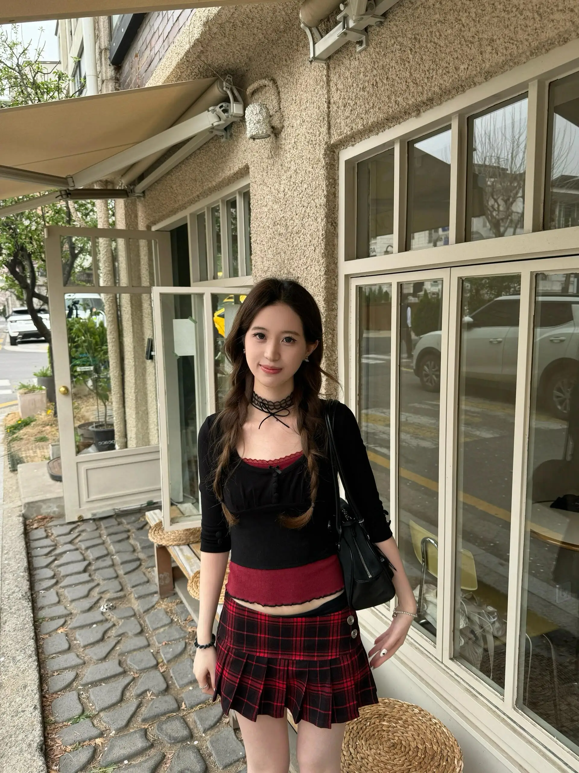 

2025 Summer Clothes Mini Skirts Woman Korean Fashion Vintage Short Skirts Women Low Rise Y2k Skirts Pleated Skirts Red Plaid