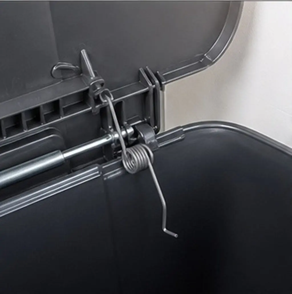 6Pcs Garbage Can Lid Spring Torsion Springs High Elastic Mechanical Compression Kitchen Trash Bin Replacement Spare Parts DIY