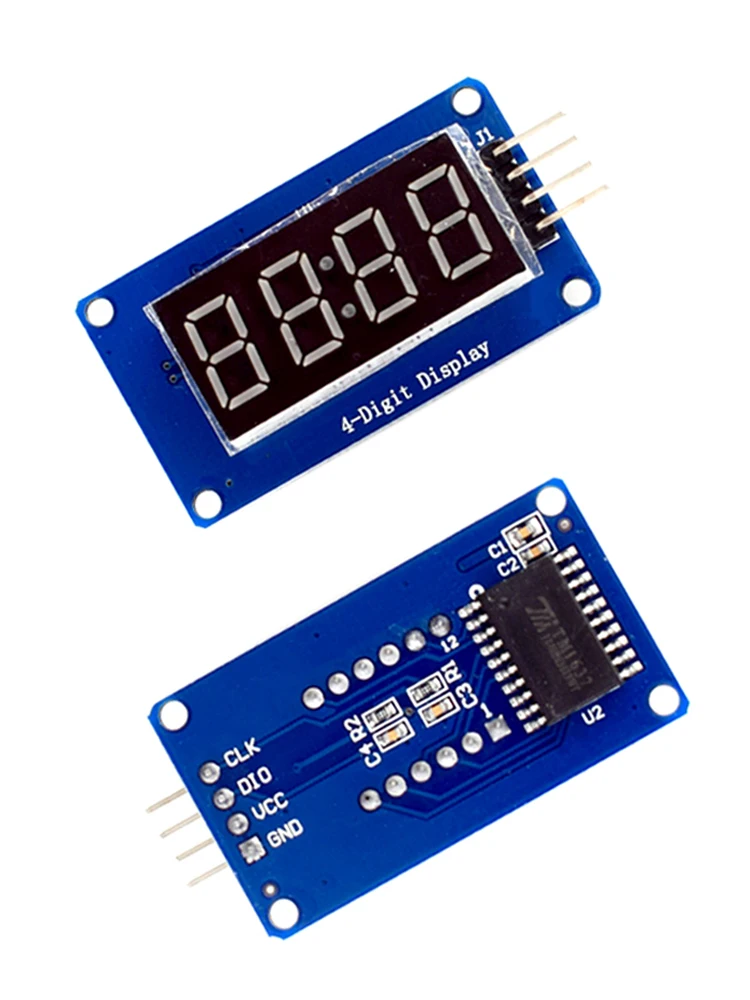 TM1637 LED-displaymodule voor Arduino 7 segment 4-bits 0,36 inch rode anode digitale buis LED-helderheid instelbaar met klokuren - afbeelding 2