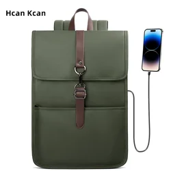 HcanKcan Large Capacity Work Laptop Backpack Waterproof USB Charging Travel Bag college students Pack Anti theft Women Backpack