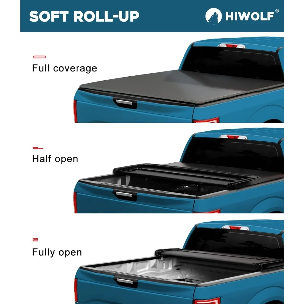 Soft Tri-Fold Truck Bed Tonneau Cover Fits 1993-2004 Ranger with Flareside/Stepside 6' Bed (72") | PRX3 |
