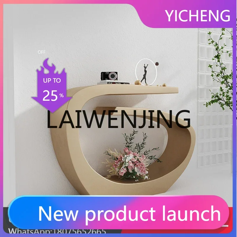 LYY Nordic Creative Entrance Cabinet Baking Paint Silent Wind Console Tables Super Narrow Corridor Decoration