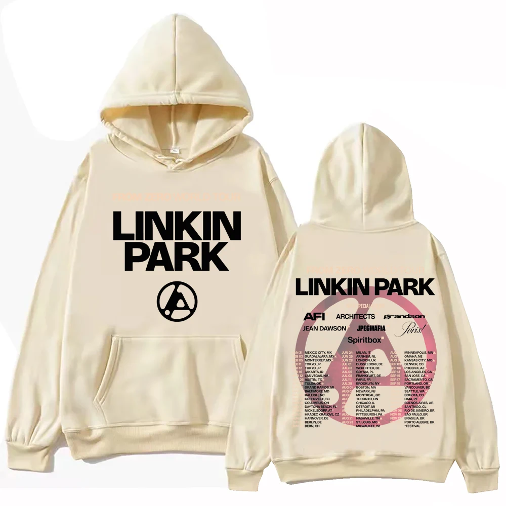 Linkin From Zero World Tour 2025 Hoodie Harajuku Hip Hop Pullover Tops Sweatshirt Gift