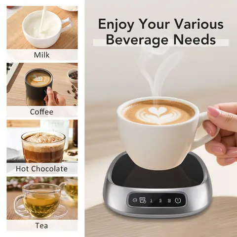 Mini USB Cup Warmer Pad Coffee Mug Heating Coaster 3 Gear Setting  Milk Tea Water Cup Heaters For Home Office Desk Heating Pad