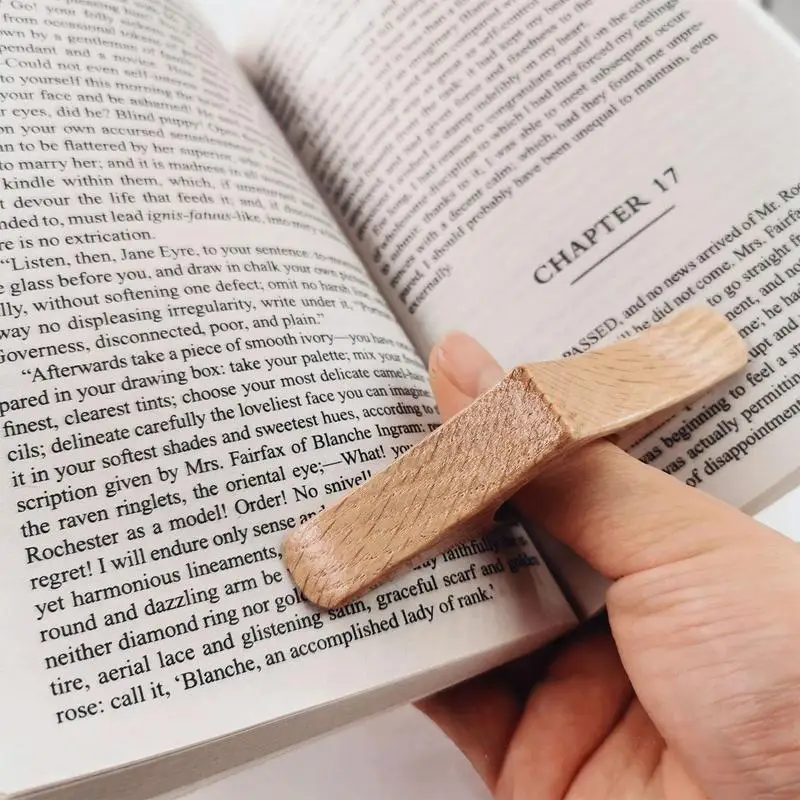 Page Holder For Thumb Wooden Thumb Ring Holder Portable Thumb Book Presser Creative Book Opener Holder For Reading Lovers