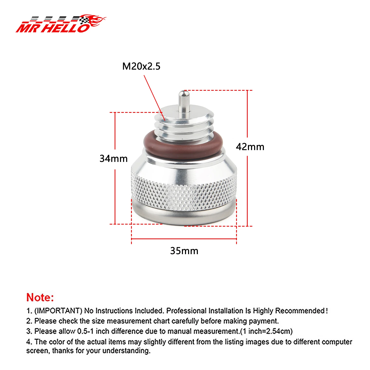 M20x2.5 Motorcycle Fuel Tank Caps With 0-200℃ Oil Temperature Gauge Pointers Dial Meter Black/Silver Gauge
