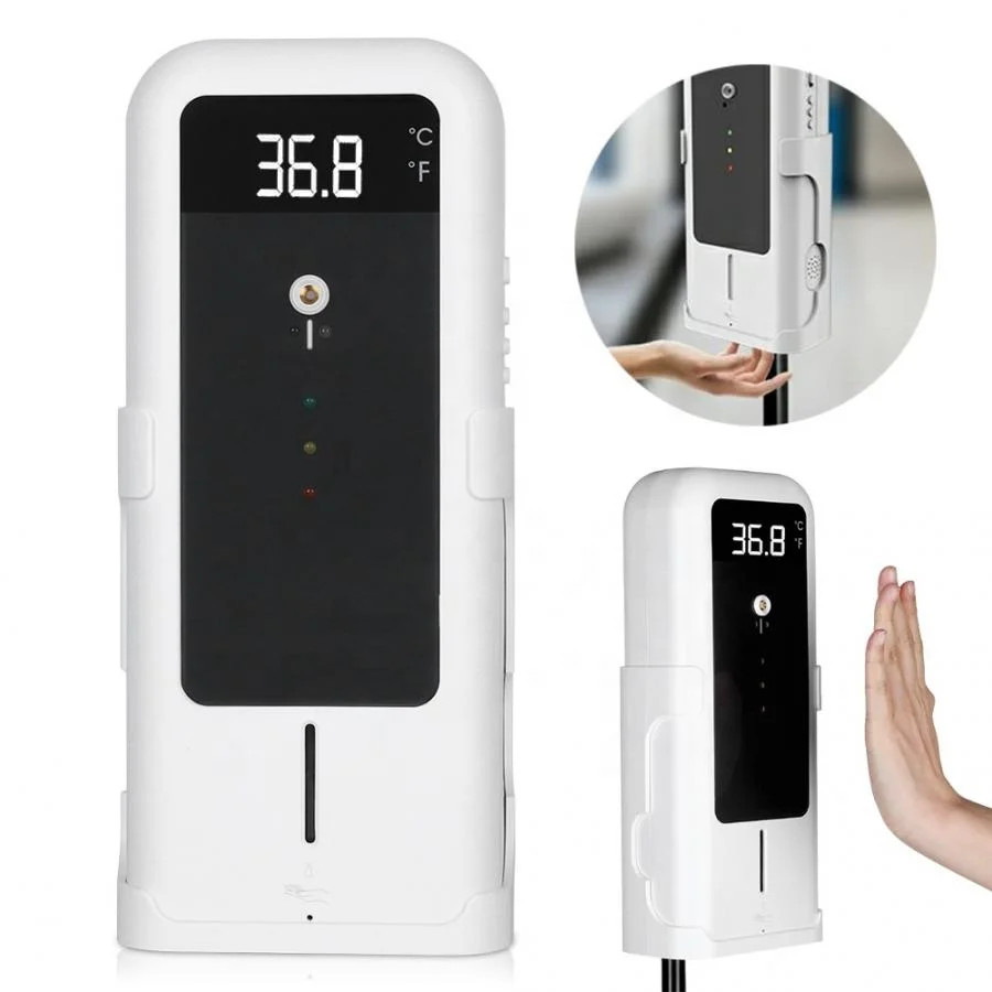 

Automatic Sensor Temperature Measurement Disposable Cleaning Disinfection Integrated Machine 300ml hand sanitizer dispenser