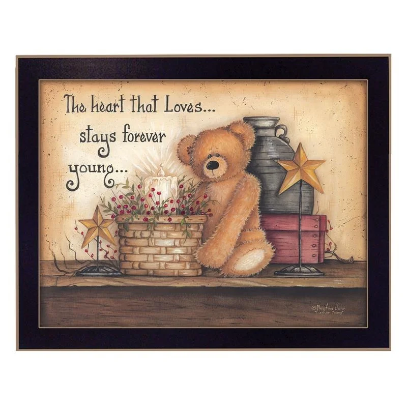 

Forever Young Wall Art Print, Black Frame, Ready to Hang Poster