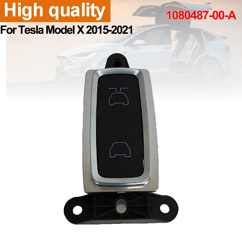 

1080487-00-A Rear Falcon Door Control Switch For Tesla Model X 2015-2021 B Pillar Left Right Door Opening Button Car Accessories