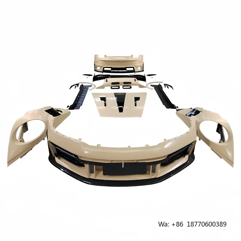 Suitable for Porsche 991 992 Upgrade and Modification, Dry Carbon Fiber Ghost Surround, Complete Set of Exterior Parts, Body Kit