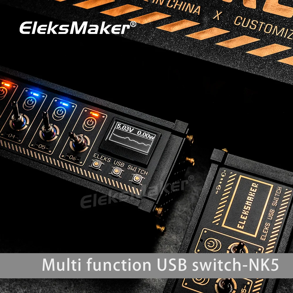 EleksMaker USB Switch Socket Controllers Toggle Plug Electrical Control On Off Mouse Retro Indicator Lights Home Appliance Block