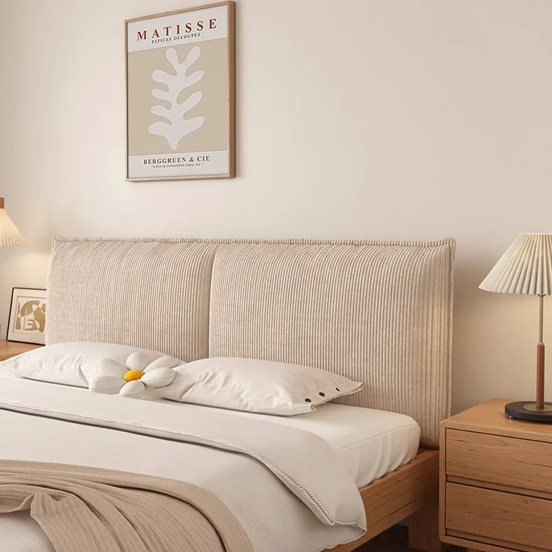 

Simple Multifunctional Bed Headboards for Bedroom Soft Backrest New Headboards European Corduroy Bedroom Furniture for Home