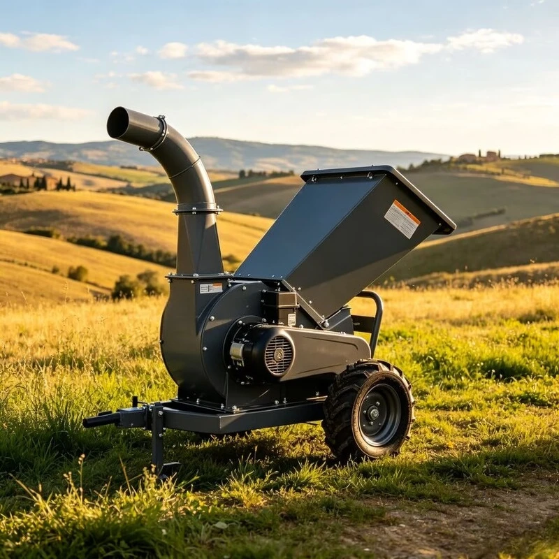 Large Capacity Diesel Branch Crusher Mobile Wood Shredder for Landscape Engineering Waste Timber Recycling