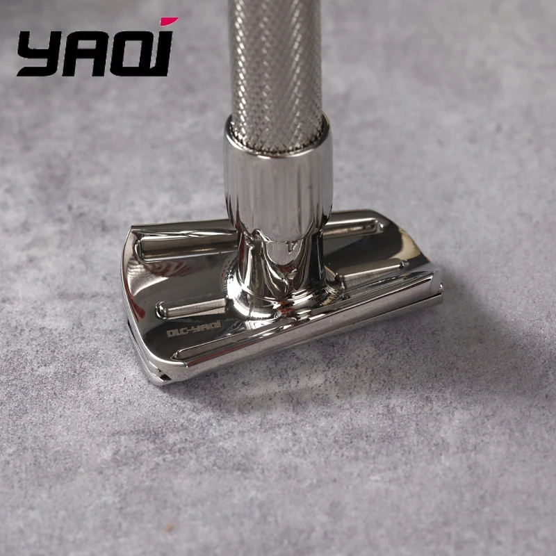 2026 YAQI Torqx Adjustable Safety Razor Slant Stainless Steel with 7 Blade Gaps (0.6mm to 1.8mm) for Various Shaving Types view 4
