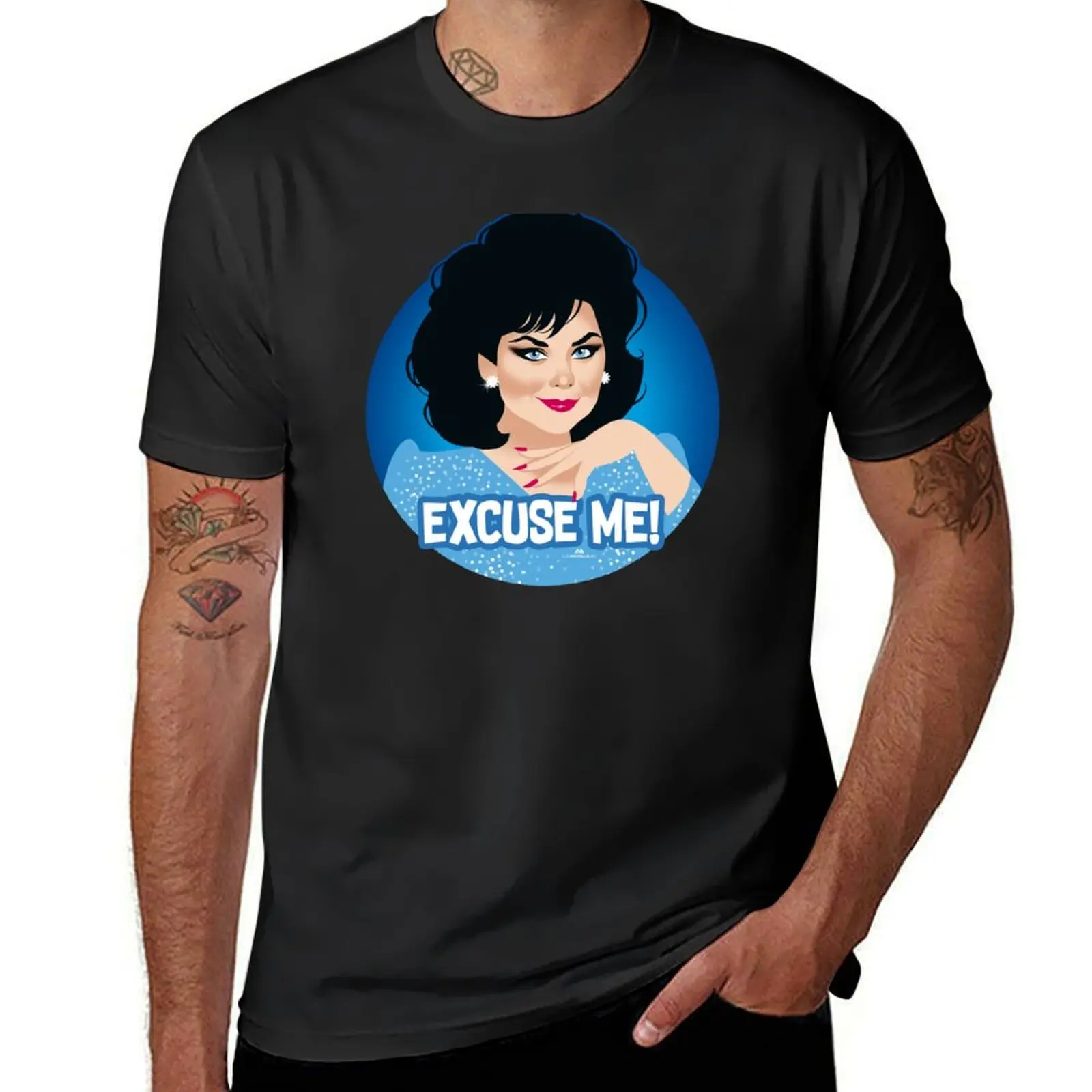 Excuse me! T-Shirt oversized summer clothes mens graphic t-shirts