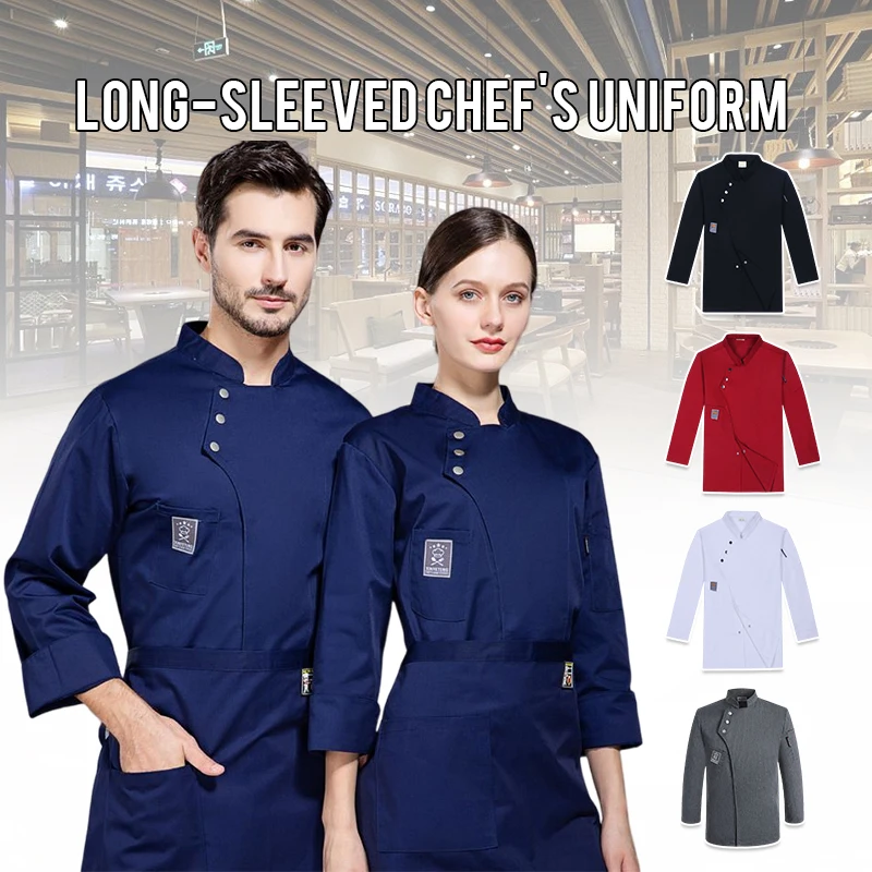 Restaurant Kitchen Chef Uniform Shirt Short/Long Sleeves Chef Jacket Sushi Bakery Cafe Waiter Catering Food Service Work Clothes