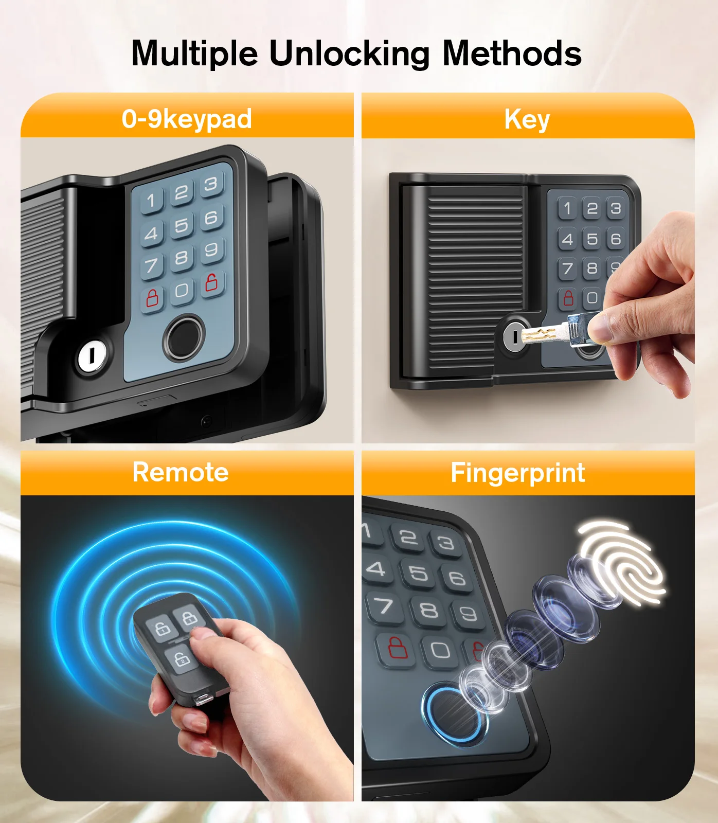 أقفال أبواب RV الذكية دخول بدون مفتاح مانعة لتسرب الماء تناسب 3.75 بوصة × 2.75 بوصة لوحة مفاتيح عن بعد لبصمة الإصبع، استبدال مقطورة معدنية كاملة