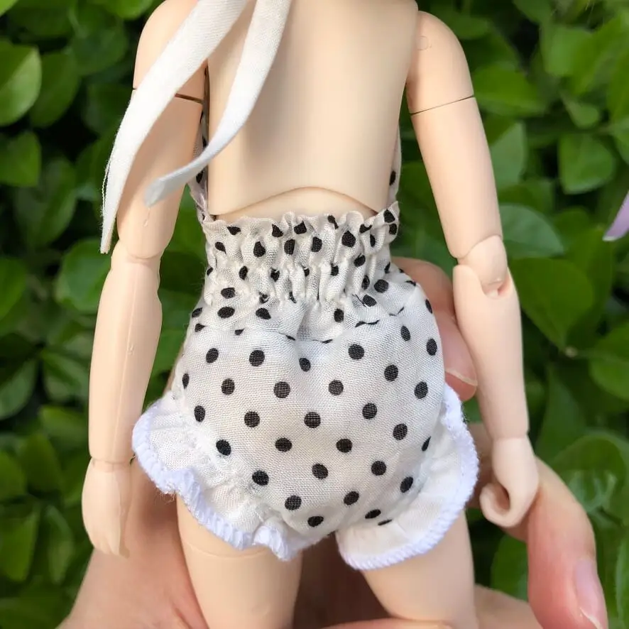 Letnie ubrania Blythe bjd kropki strój kąpielowy bikini jednoczęściowy gorset (Pullip,Ob24,Azone,Licca,ICY, JerryB, 1/6 akcesoria)