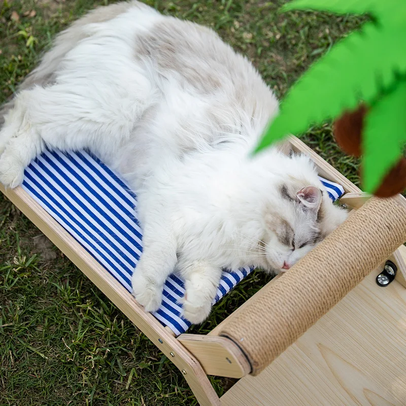 

Coconut Island Cat Crawl Platform Cat Grip Large Cat Nest Cat Tree Integrated with Jump Post Cat Grip Plate Climbing Cat Rack