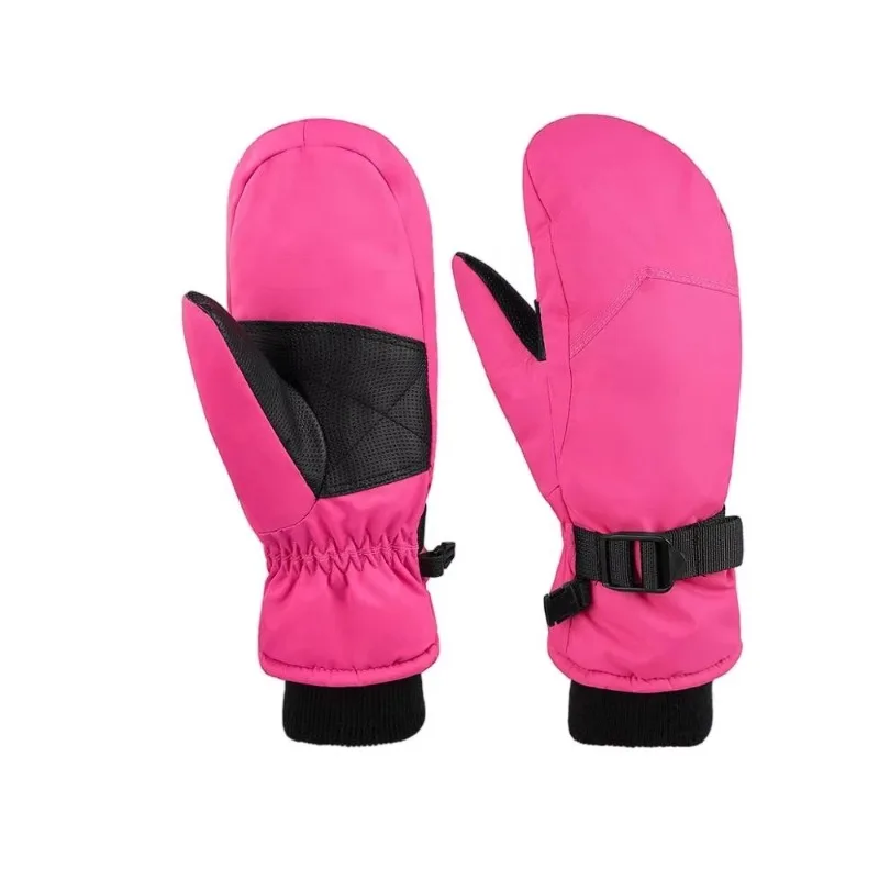 Adult children's ski gloves winter outdoor sports warm wear-resistant waterproof windproof gloves