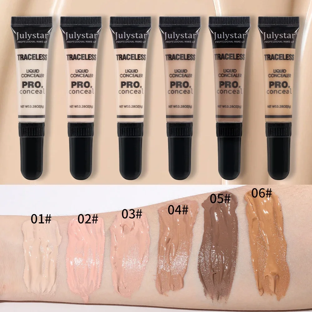 Liquid Foundation Cream Full Concealer Makeup Base impermeabile Brighten Whitening Cover occhiaie fondotinta opaco cosmetico