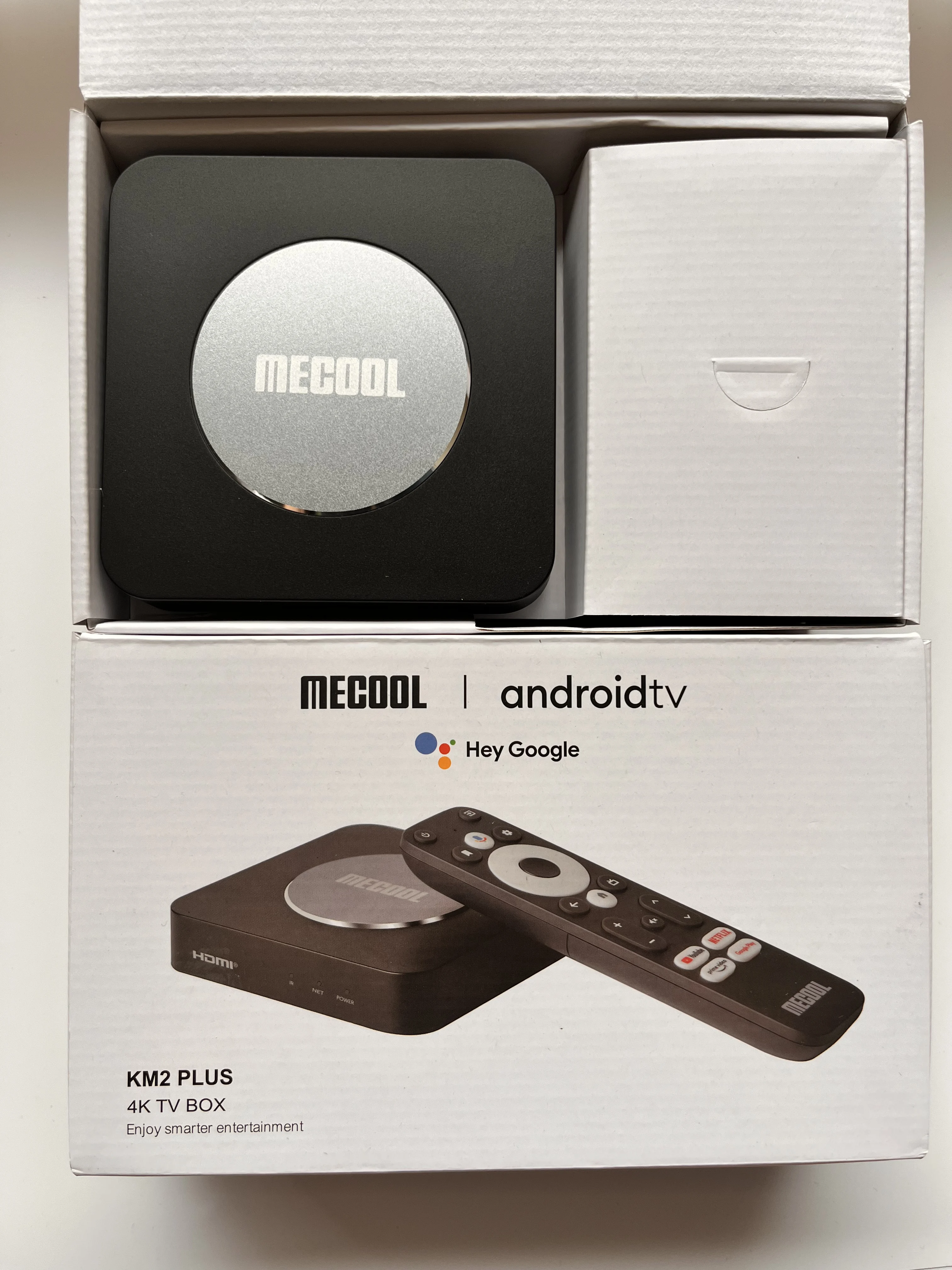 Mecool KM2 Plus Smart TV Box Netflix 4K Amlogic S905X4 Android 11 DDR4 2GB 16GB متعدد غاسل HDR10 مشغل الوسائط