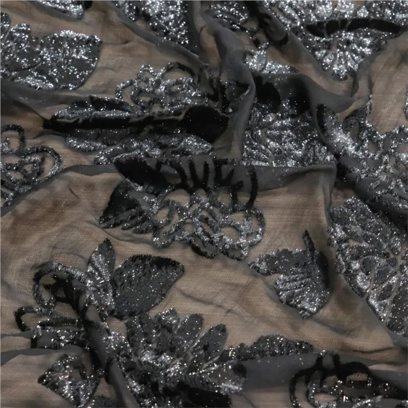 

Woven brocade viscose velvet polyester-polyester semi-bright silk rotted fabric sleeping dress cheongsam skirt clothing