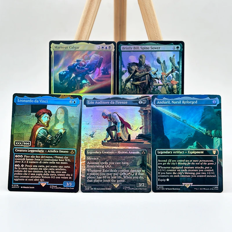 

Карты «сделай сам» для домашних игр Волшебный прокси Ezio Auditore Da Firenze Leonardo Da Vinci Eye of Ugin Коллекционная карта Игрушки в подарок