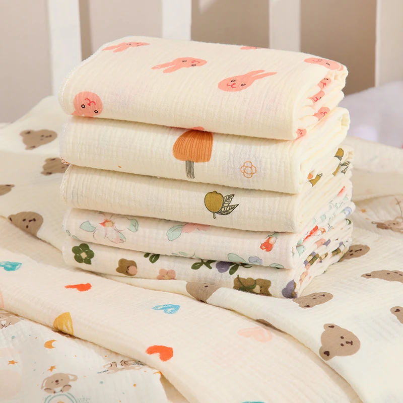 Double Layer Muslin Baby Blanket Newborn Receive Blanket Cotton Swaddling Wrap Stroller Cover Bedding Baby Items