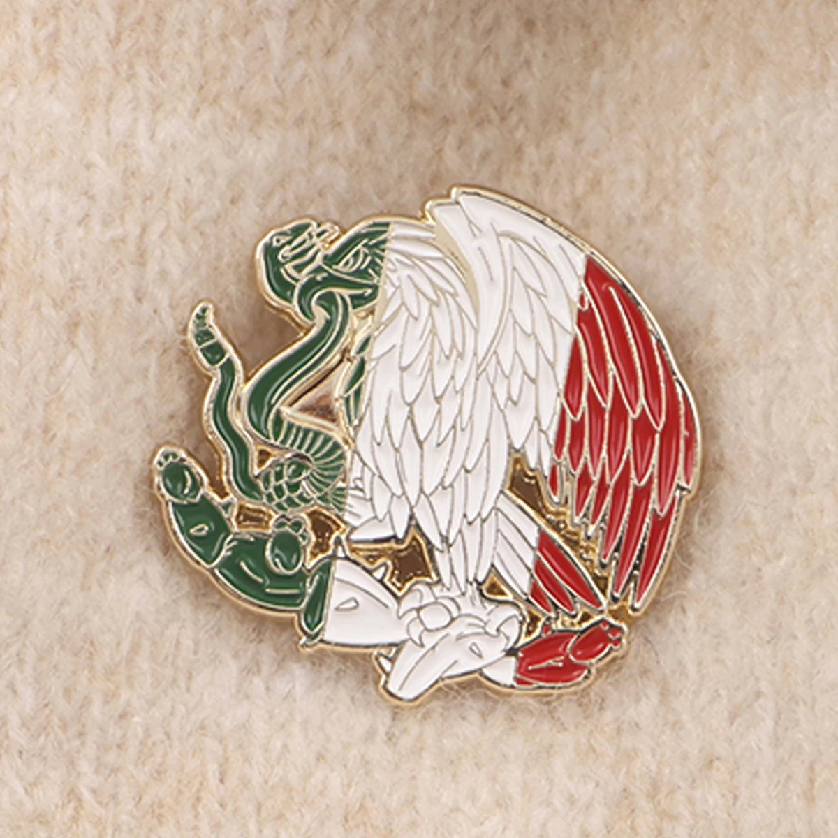 Mexico Flags Pins Cool Cartoon Eagle Badges Brooches for Clothing Enamel Pin Metal Badges Jewelry Accessories Gifts for Friends