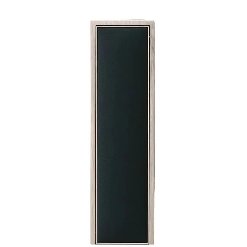 Modern Leather Niche Toilet Brush with Silicone Head SUS 304 Stainless Steel Bathroom Accessories Holder Set