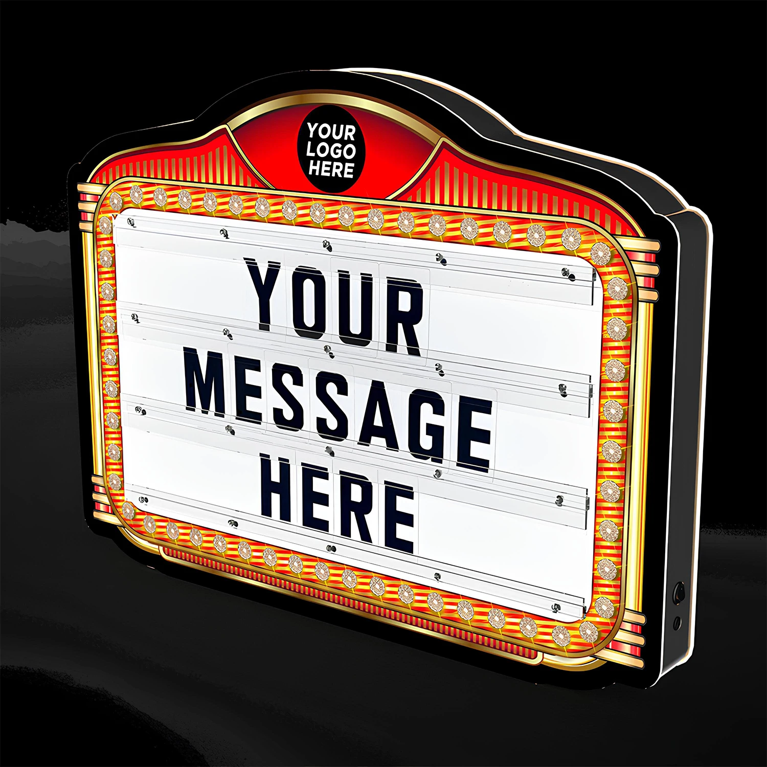 LC Sign Customized LOGO LED Letters Board VIP Display Glorifier LED Board Box Light Bottle Presenter for Nightclub