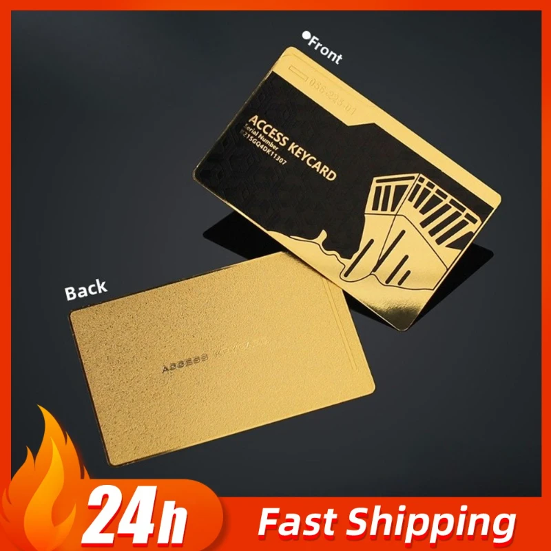 

3.15in Delta Force Peripheral Game Props Warden Collector's Room Room Card Metal Cards Models Boy's Toy Gifts Desktop Decoration