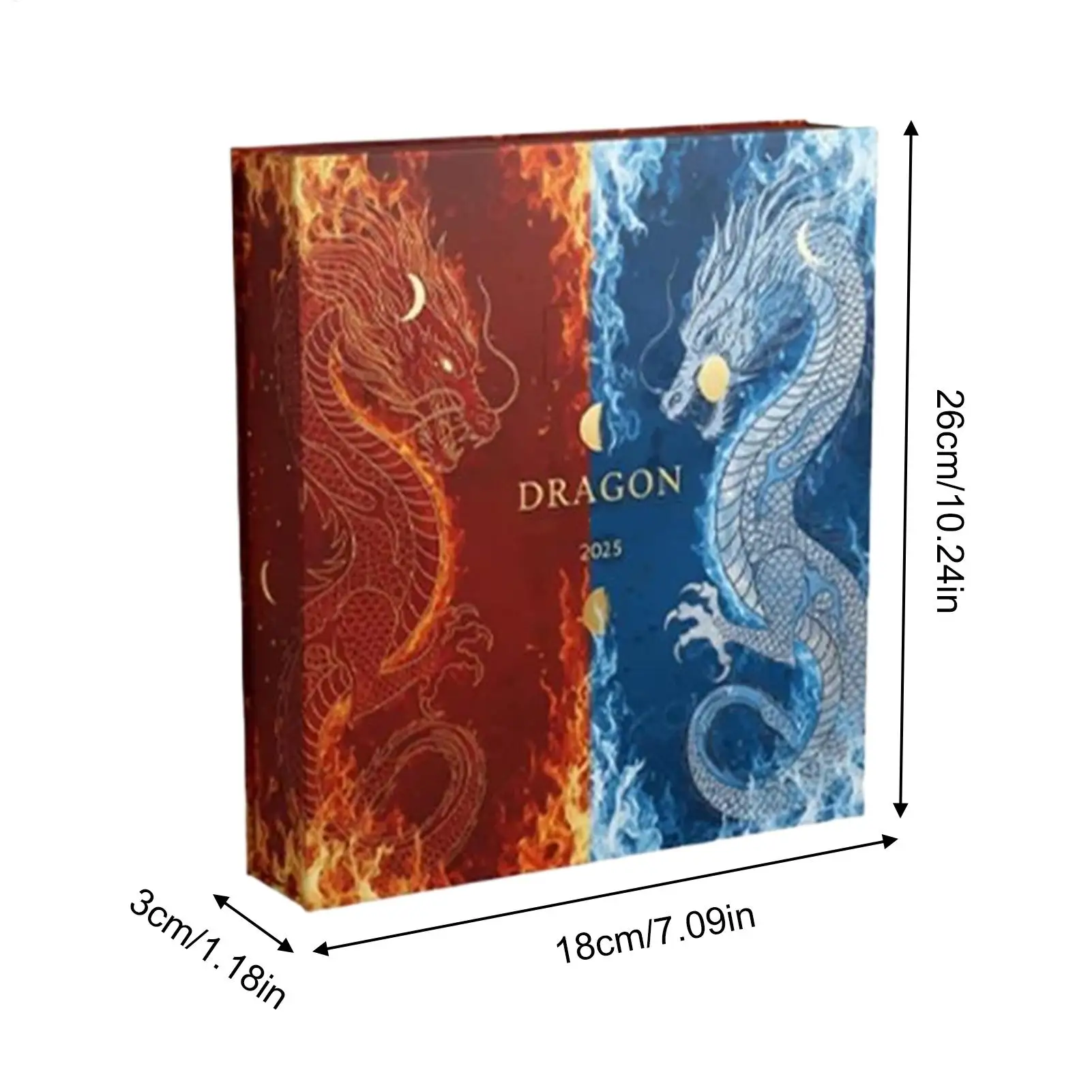 عيد الميلاد التقويم مجيء 2025 لطيف 2D الاكريليك 24 يوما هدايا الحفلات التنين زخرفة العد التنازلي التقويم للأطفال هدية عيد ميلاد #6