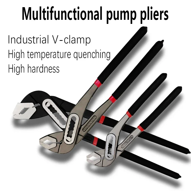 

ForHomHeavy Duty быстрый трубный ключ 8 "/10"/12" хром-ванадиевый регулируемый губок зажим для водопроводных труб плоскогубцы комплект для ремонта сантехники