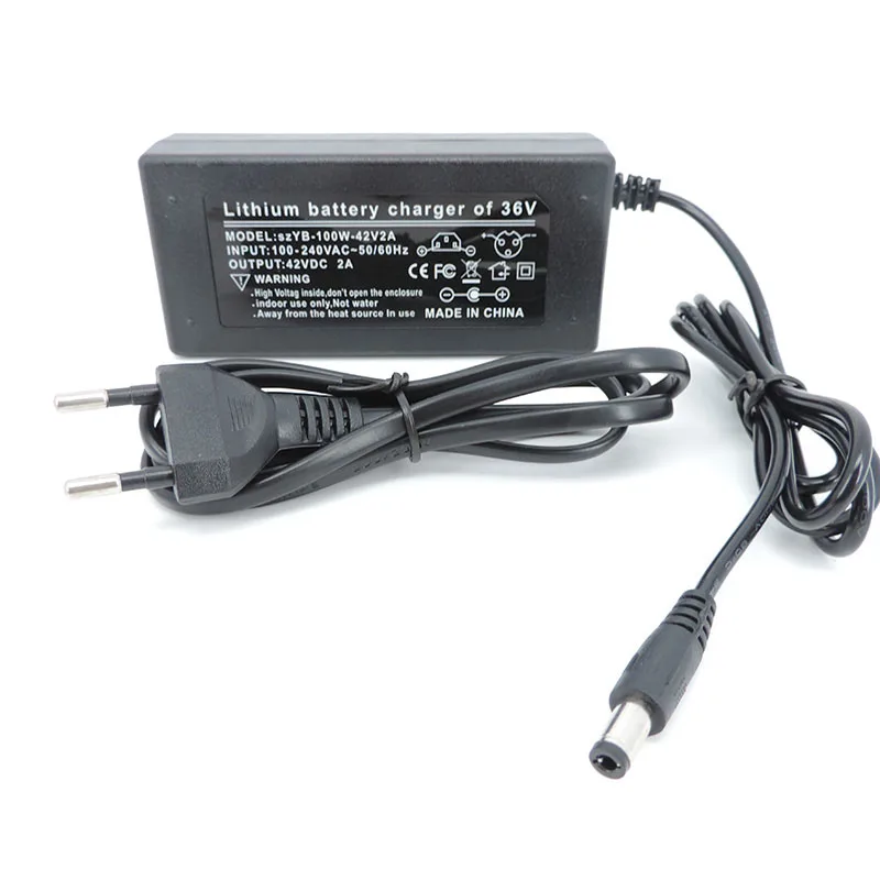 36V 42V 2A AC DC 5.5 ミリメートル XLR 3PIN プラグバッテリー電源