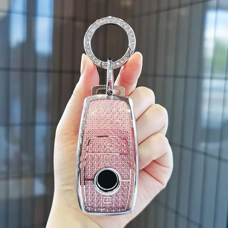 حافظة مفاتيح لمرسيدس بنز فئة C E A B S GLE GLA GLB GLC GLS AMG W176 177 203 204 205 211 212 213 222 X167 غلاف سلسلة لمفاتيح السيارة