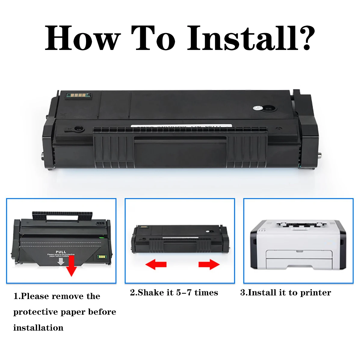 Cartucho de Toner para Ricoh IPSiO Savin Lanier Aficio SP150S SP150LE 407971 SP150HE 408010 SP-150HE SP-150LE SP 150HE 150LE 150 LE