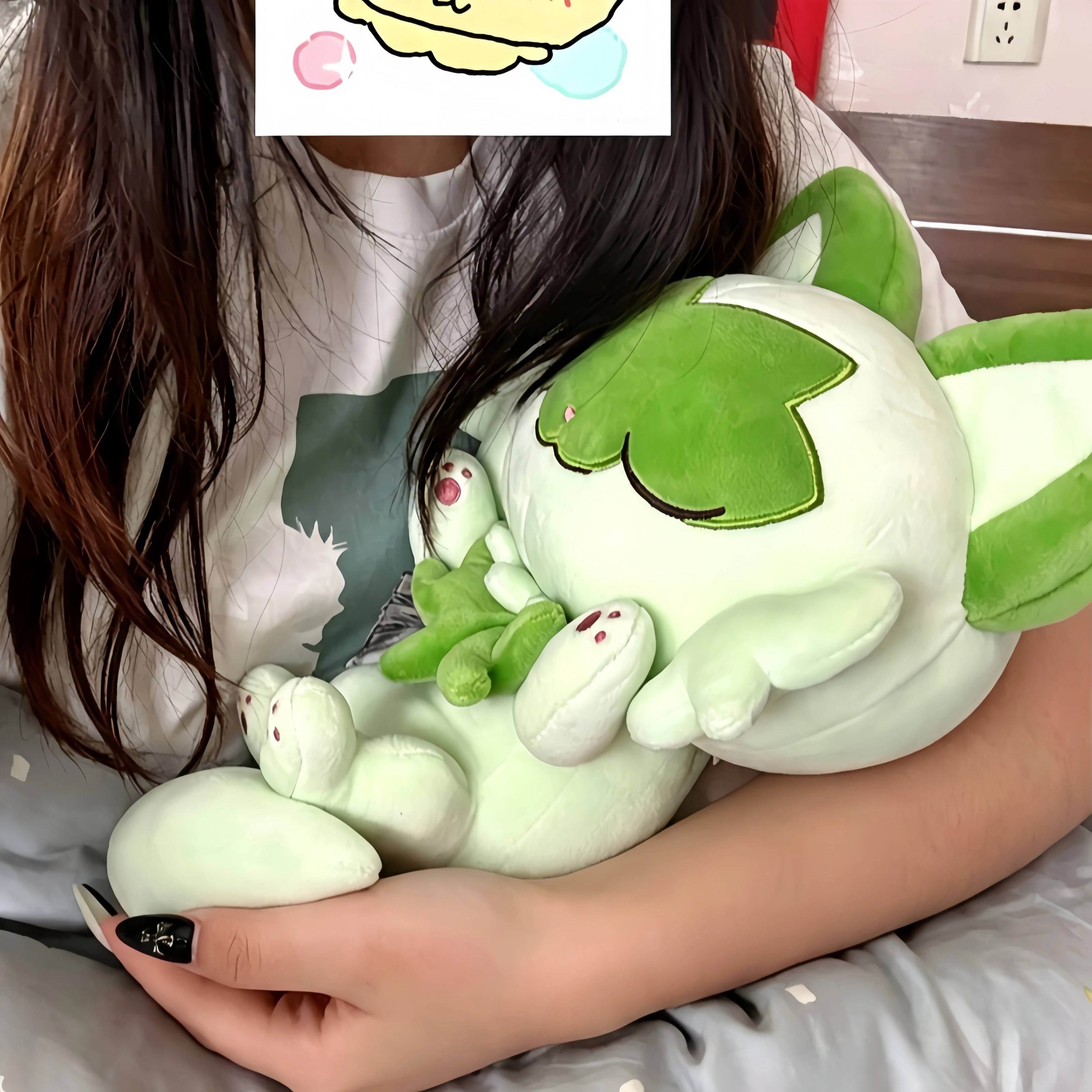Anime Plush Toy Sleeping Lying Sprigatito Figure Model - Floragato Meowscarada Quaxly Fuecoco Sobble Scorbunny Cinderace Collect