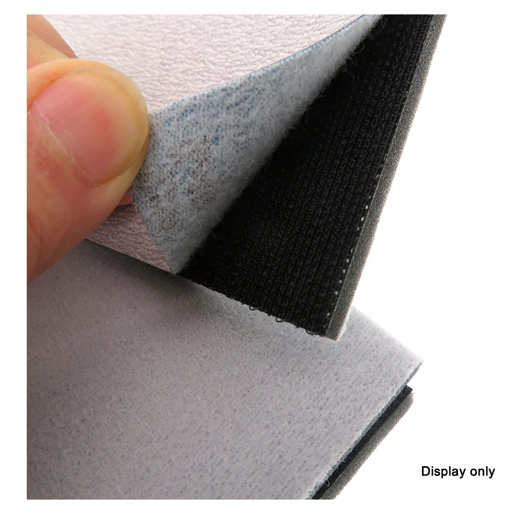 Tampone di interfaccia in spugna morbida 70X130 mm Cuscino con gancio e anello per piastra di supporto tampone Lucidatura per la lavorazione del legno automobilistica (5 pezzi)
